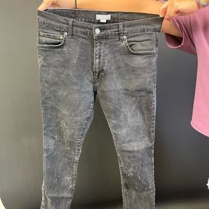 Ash & Erie washed black slim fit jeans